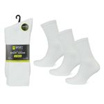 Picture of Tom Franks T-Sport Men's Premium Sport Socks - 3 Pack: White (UK Size 7-11) Model # SK614