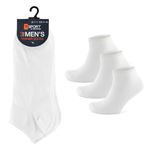 Picture of Tom Franks T-Sport Men's Trainer Socks - 3 Pack: White (UK Size 7-11) Model # SK079