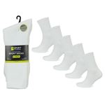 Picture of Tom Franks T-Sport Men's Premium Sport Socks - 5 Pack: White (UK Size 6-11) Model # SK616