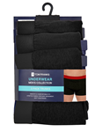 Picture of Tom Franks Men's Trunks - 3 Pack: Black Waistband (UK Size XL) Model # BR431