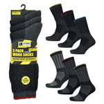 Picture of Storm Ridge Men's Work Socks - 2 x 3 Pack: Assorted Colours (UK Size 7-11) Model # SK050A