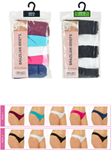 Picture of Anucci Ladies 2 x 5 Pack Brazilian Briefs - Assorted Colours (UK Size 8) Model # BR355