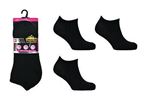 Picture of Pro Hike Performance Ladies Trainer Socks - 3 Pack: Black [2684] (UK Size 4-8) Model # 9019