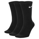 Picture of Nike Everyday Lightweight Crew Socks: 3 Pack - Black (8-11)