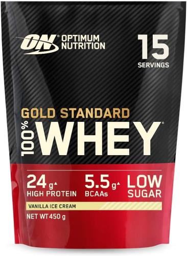 Optimum Nutrition Gold Standard 100% - Whey Protein: Vanilla Ice Cream 450g