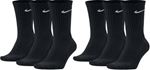 Picture of Nike Everyday Cushioned Crew Socks: 3 Pack - Black (UK Size L)