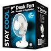 Picture of Lloytron Desk Fan - Staycool F1003WH: 9" White (30W/1.6m Power Lead) Fan