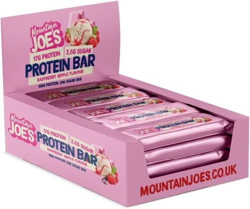 Mountain Joe's Protein Bar - 12x55g Raspberry Ripple
