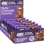 Optimum Nutrition Crunch Protein Bar - 10x70g Nutty Choc Caramel