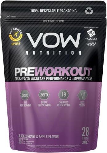 Vow Nutrition Pre-Workout - 500g Blackcurrant & Apple