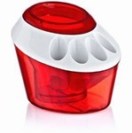 Plastart 4 Toothbrush Holder - Red
