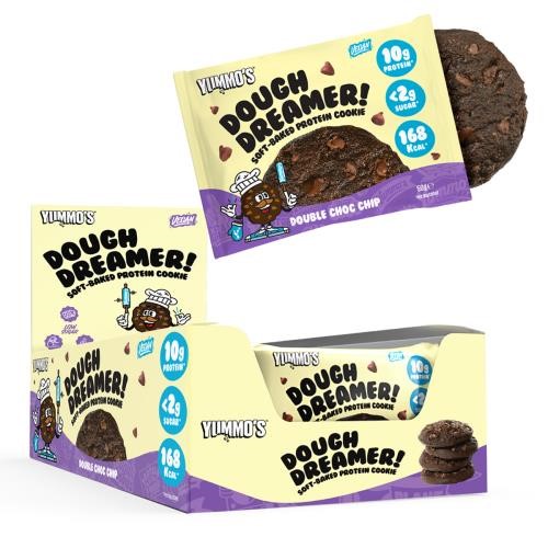 Yummo's Dough Dreamer! Vegan Cookie - 12x50g Double Choc Chip