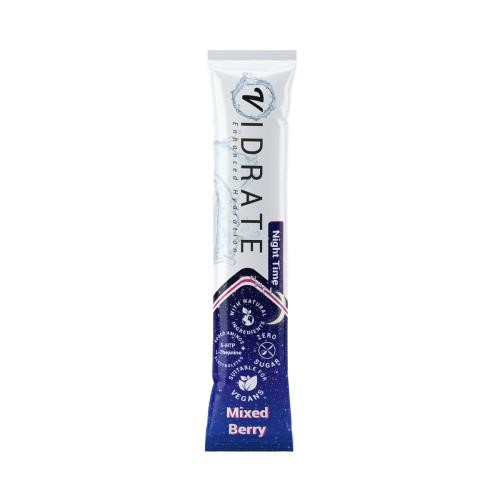 Vidrate Vegan Hydration Powder - 10x3g Night Time (Mixed Berry)