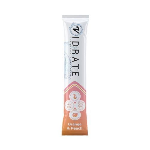 Vidrate Vegan Hydration Powder - 10x3g Orange & Peach