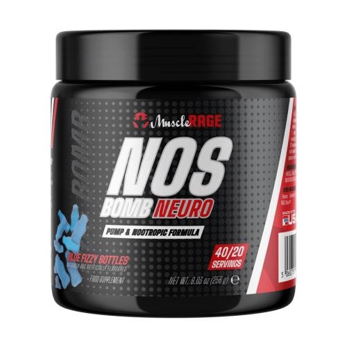 Muscle Rage NOS Bomb Neuro - 256g Blue Fizzy Bottles