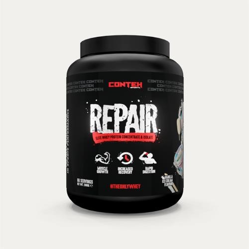 Conteh Sports Repair Elite Whey - 1980g Vanilla Ice Cream