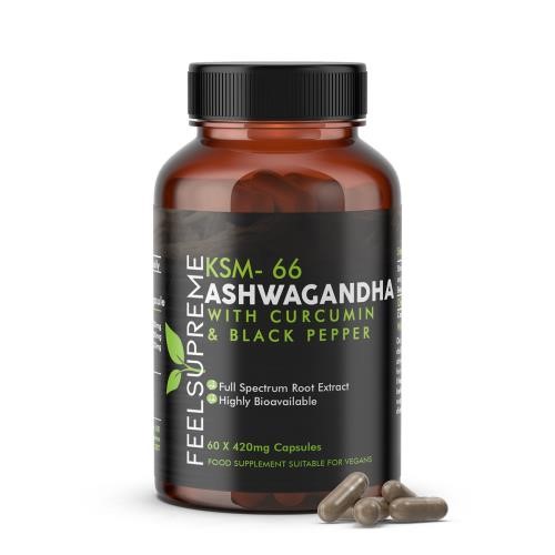 Feel Supreme - KSM 66 Ashwagandha 60 Veg Caps