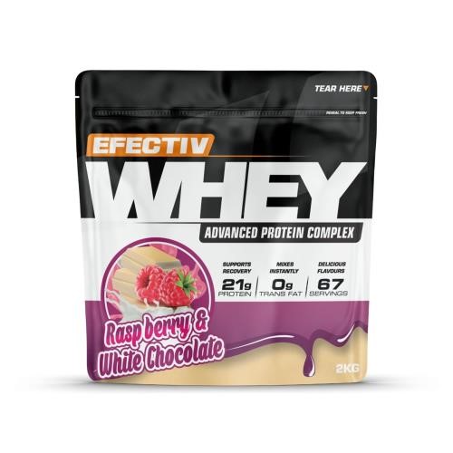 Efectiv Nutrition Whey Protein - 2kg Raspberry & White Chocolate