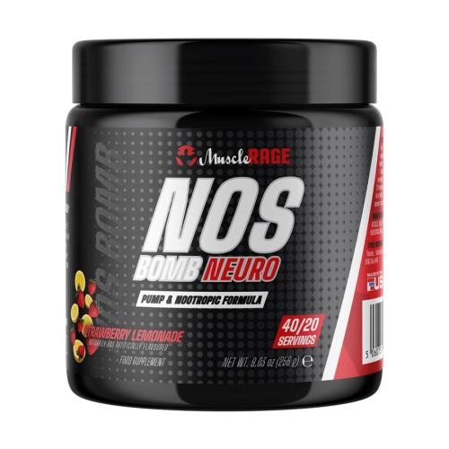 Muscle Rage NOS Bomb Neuro - 256g Strawberry Lemonade