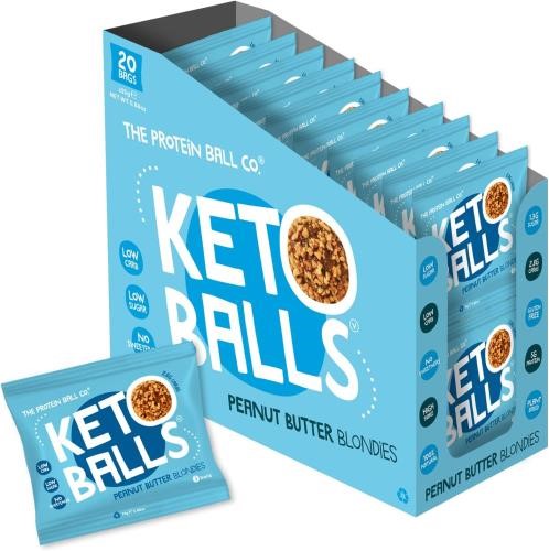 The Protein Ball Co Keto Plant Balls - 20x25g Peanut Butter Blondies