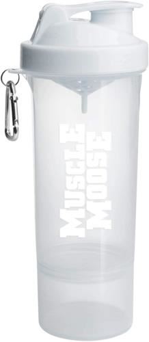 Murdered Out SmartShake Shaker - 500ml White On White Slim