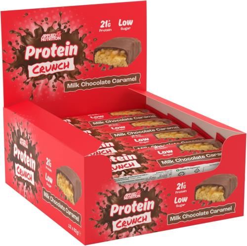 Applied Nutrition Crunch Bar - 12x62g Milk Chocolate Caramel