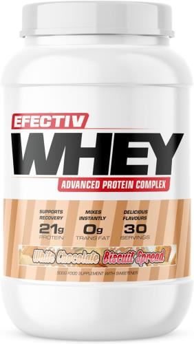 Efectiv Nutrition Whey Protein - 900g White Chocolate Biscuit Spread