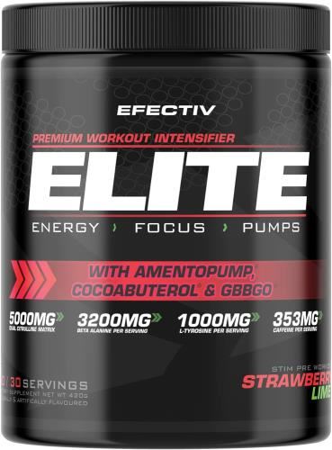 Efectiv Nutrition ELITE Pre-Workout - 420g Strawberry Lime