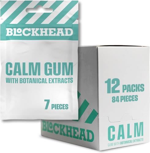 Blockhead - Calm Gum 12 x 7 Pieces Spearmint