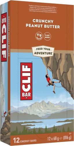 CLIF Plant Protein Bar - 12x68g Crunchy Peanut Butter