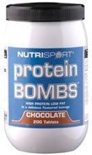 NutriSport Protein Bombs - 200 Tabs Chocolate