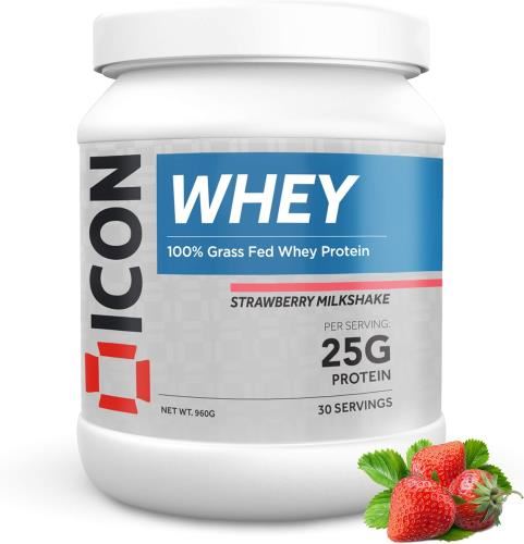 ICON Nutrition 100% Whey Protein - 960g Strawberry Milkshake