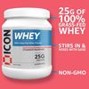 Picture of ICON Nutrition 100% Whey Protein - 960g Strawberry Milkshake