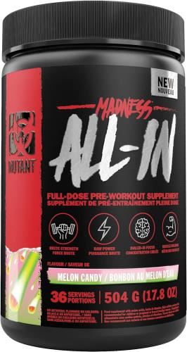 Mutant Madness All-In Pre-Workout - 504g Melon Candy