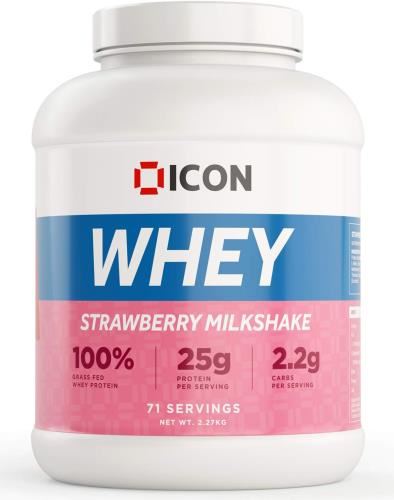 ICON Nutrition 100% Whey Protein - 2.27kg Strawberry Milkshake