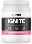 ICON Nutrition IGNITE Pre-Workout - 600g Strawberry Daquiri