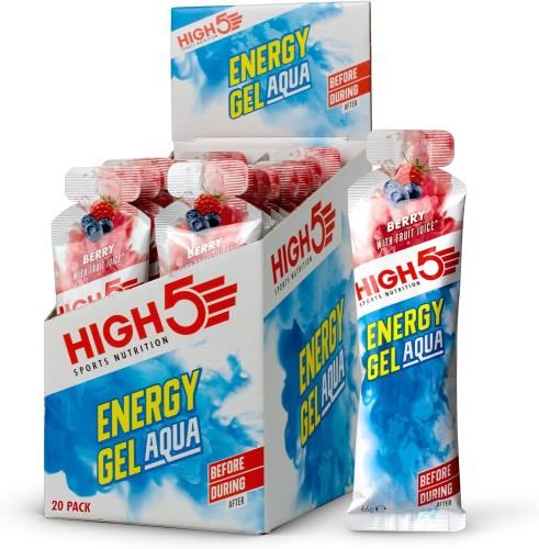 HIGH5 Energy Gel: Aqua - 20x66g Berry