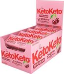 KetoKeto 100% Vegan Protein Bar - 12x50g Cherry Bakewell