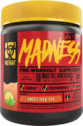 Mutant Madness Pre-Workout - 225g Sweet Iced Tea