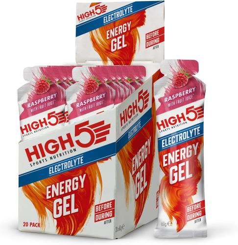 HIGH5 Energy Gel: Electrolyte - 20x60g Raspberry