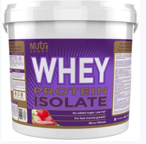 NutriSport Whey Protein Isolate - 5kg Strawberry