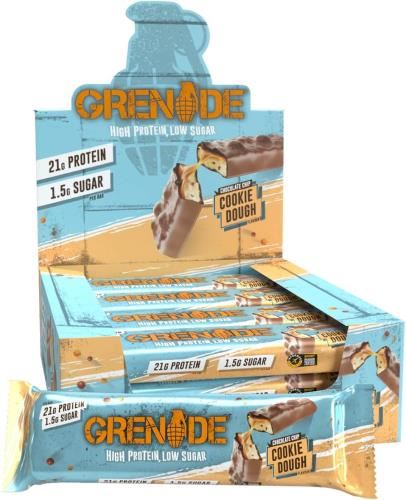 Grenade Protein Bar - Chocolate Chip Cookie Dough 12x60g