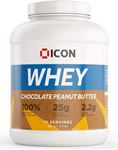 ICON Nutrition 100% Whey Protein - 2.27kg Chocolate Peanut Butter