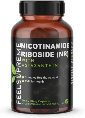 Feel Supreme NAD+ Booster NR - & Astaxanthin 60 Veg Caps