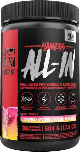 Mutant Madness All-In Pre-Workout - 504g Tropical Cyclone