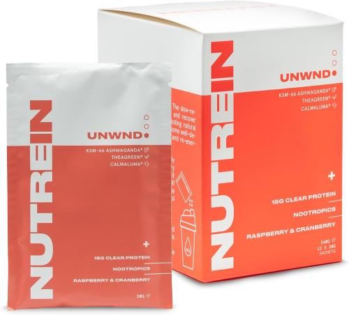 Nutrein Plant Protein Blend - UNWND 12x30g Raspberry & Cranberry