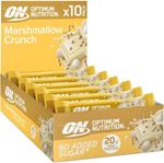 Optimum Nutrition Crunch Protein Bar - 10x65g Marshmallow