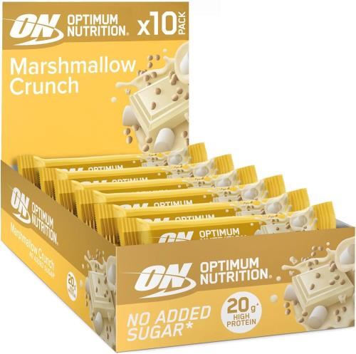 Optimum Nutrition Crunch Protein Bar - 10x65g Marshmallow