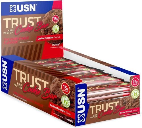 USN Trust Cookie Bar - 12x60g Double Chocolate