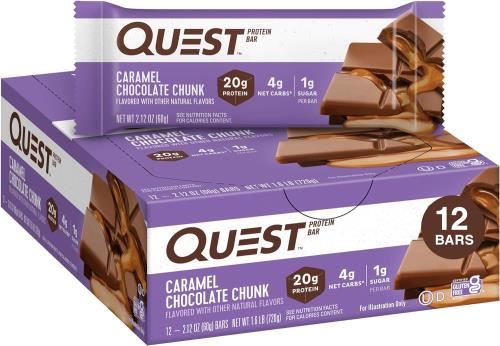 Quest Nutrition Protein Bar - 12x60g Caramel Chocolate Chunk